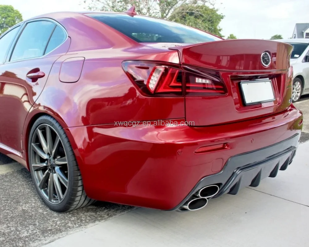 2007-2014 for Lexus IS F/isf Upgrade TOMS Style Carbon Fiber Rear Spoiler Rear Lip Rear Diffuser Bumper Body Kit