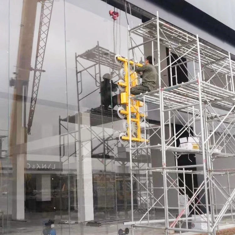 600kgs 800kgs 1000kgs 글라스 진공 흡착을 로딩하는 장비를 높이는 자동 외팔보 크레인 유리 끼우기는 들치기들을 잔 모양으로 만듭니다 5