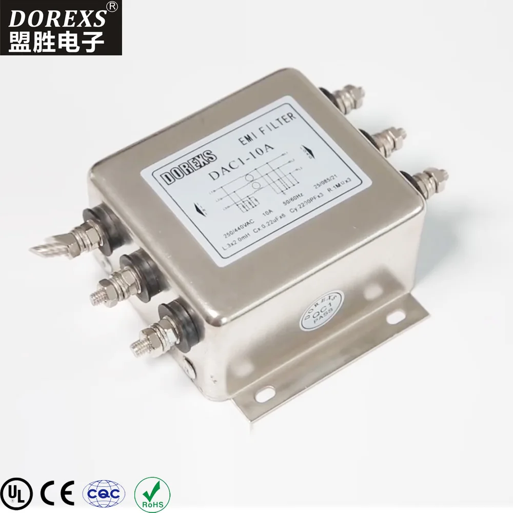 Genral Purpose Three Phase AC Filter Power Entry Module Filters EMI