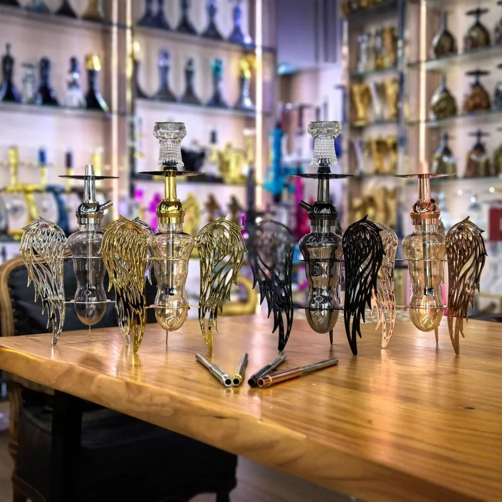 Original India Cocoyaya Hookah King Coal Sterling Simba Shisha Set Metal  Premium Wing Modeling Indoor Smoke Shisha Hookah Chicha