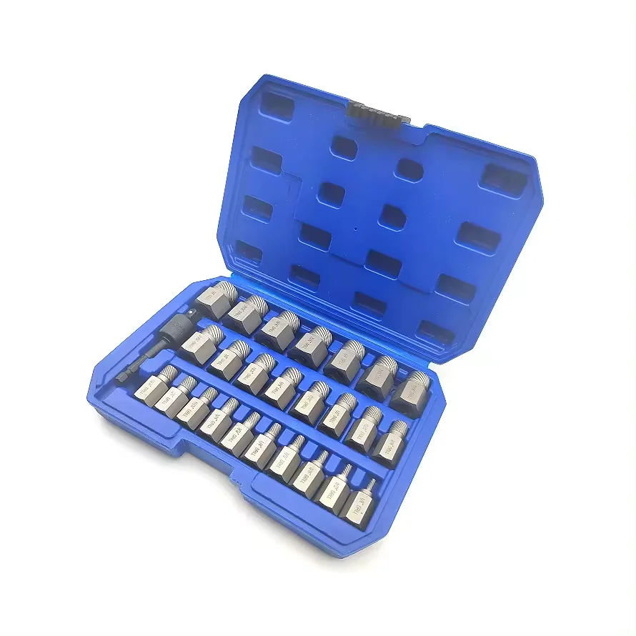 Hot Sale 27PCS  Power Tool and Hand Tool Combine Used Material Broken Screw Bolt Extractor Set