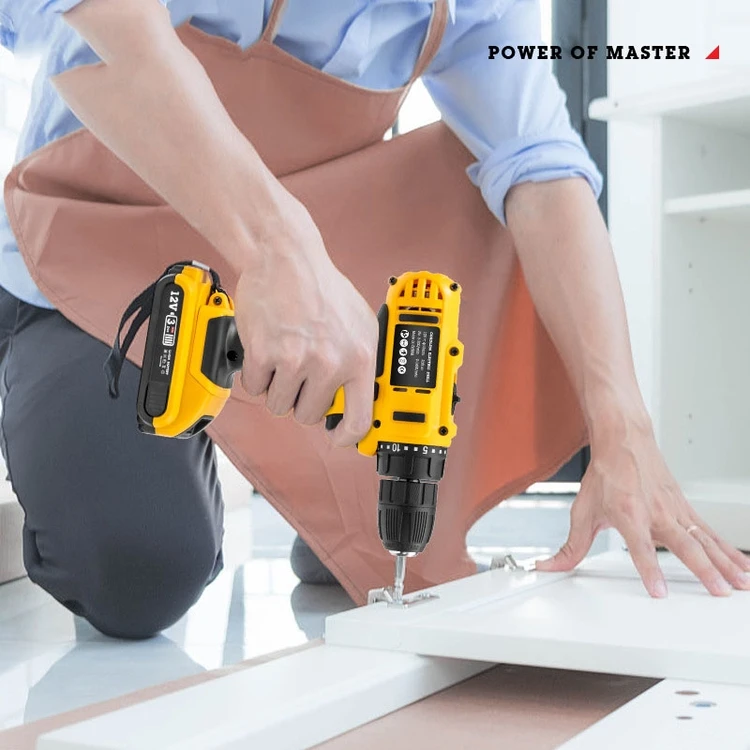 toolkit with cordless drill machine