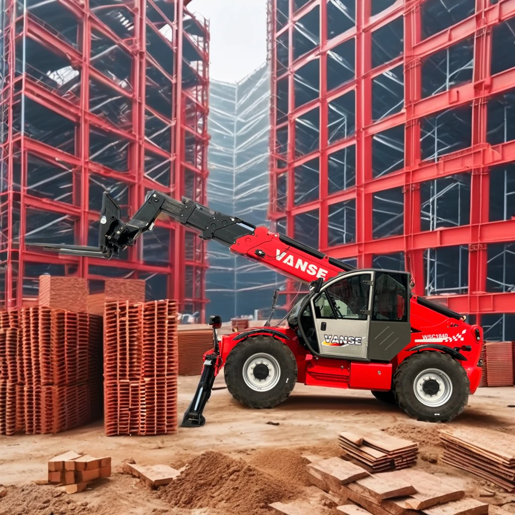 Diesel Telescopic Handler with 17 Metre Boom 3ton 4ton Load Capacity Construction Lifter