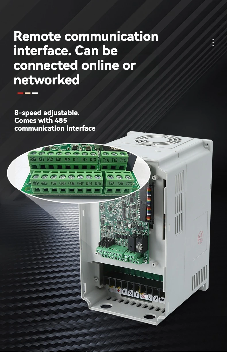 Variable Speed Drive Converter 7.5kW 380V Frequency Inverter 17A 3 Phase Input and Output VFD Drive