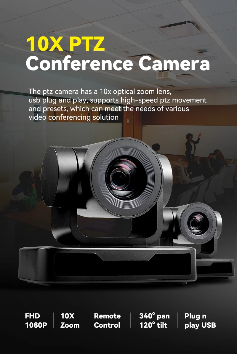 Anywii 10x Zoom Video Conference Camera Ptz Camera Hd 1080p Conference ...