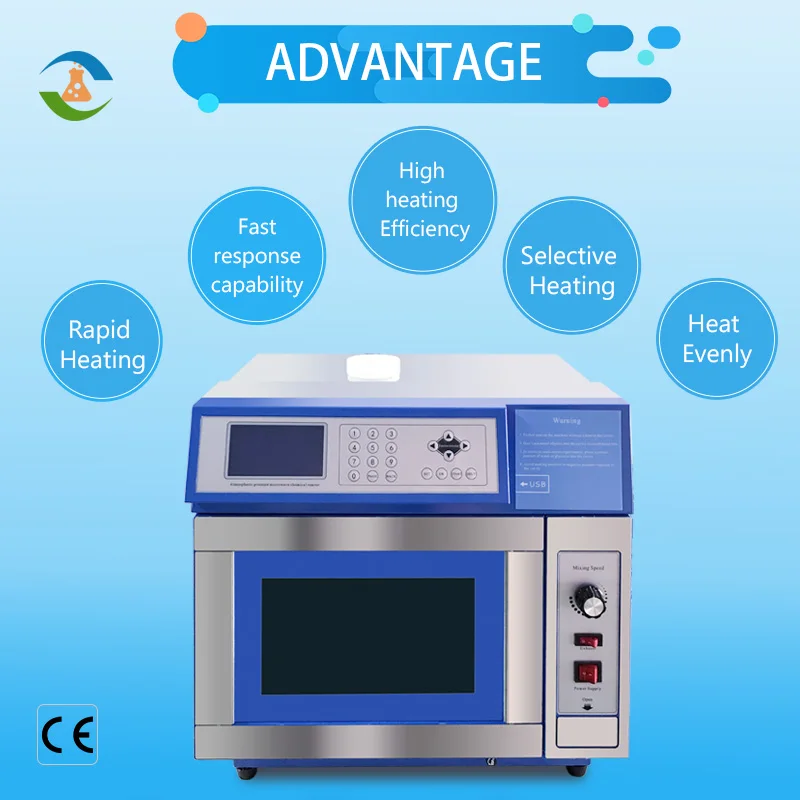 A Lab Chemical Synthesis Equipment Rapid Heating Microwave Chemical Reactor Price