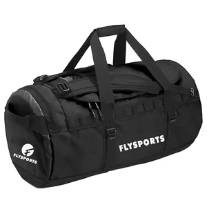 Custom Unisex Outdoor Gym Weekend Sport Gear Backpack Waterproof Large PVC Tarpaulin Travel Duffel Bag With Shoe Compartment