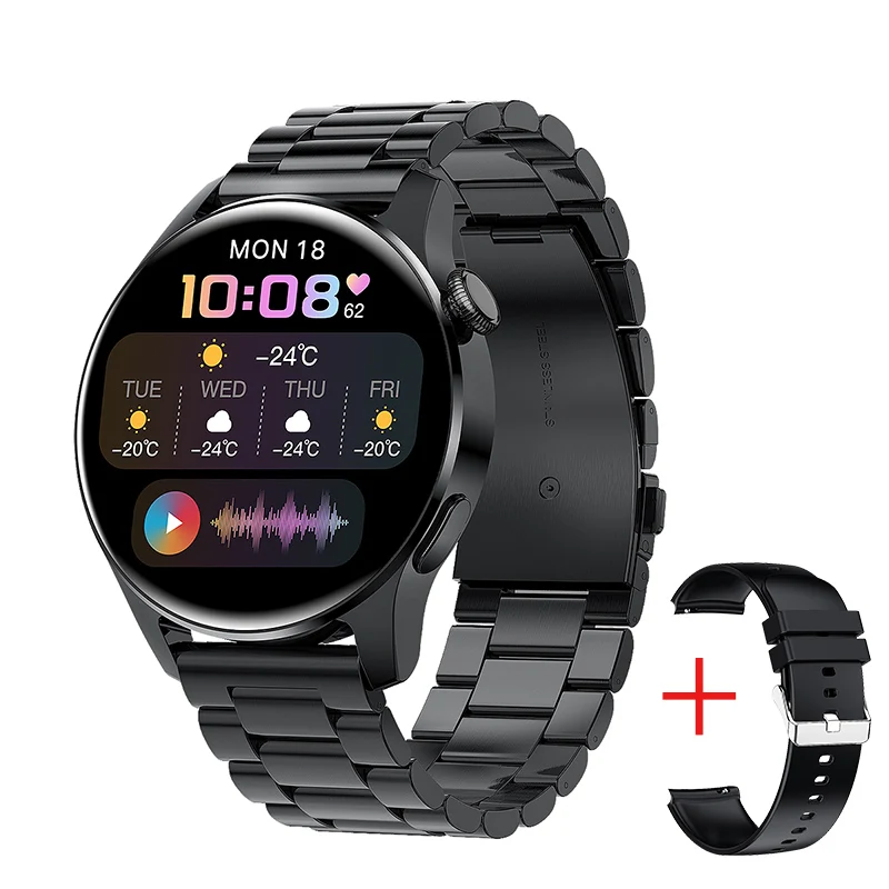 Relógio Inteligente LIGE BW0256 (2 Pulseiras) para Homens e Mulheres, Compatível com iPhone, Samsung e Android, Monitor de...