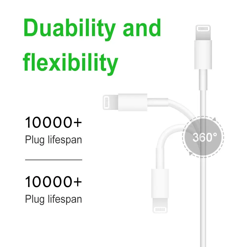 Original High Quality For Iphone Charger 1m 2m 3m Usb Cable Data