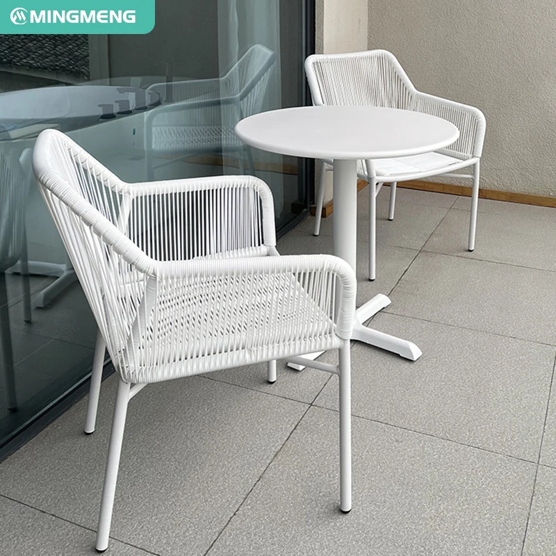 Wholesale Modern Aluminium Rattan Bistro Set for Outdoor
