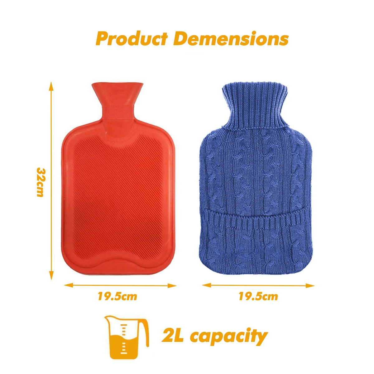 product-750-750 popular hot-water bottle knitted cover rubber hot water bag hand warmer for girls