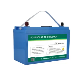 24V 50Ah LiFePO4 Battery | ABS Blue Case | Lead-Acid Replacement | Deep Cycle Lithium Battery Pack for Golf Cart, Solar, RV