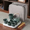 Peacock Green Tea Sets A
