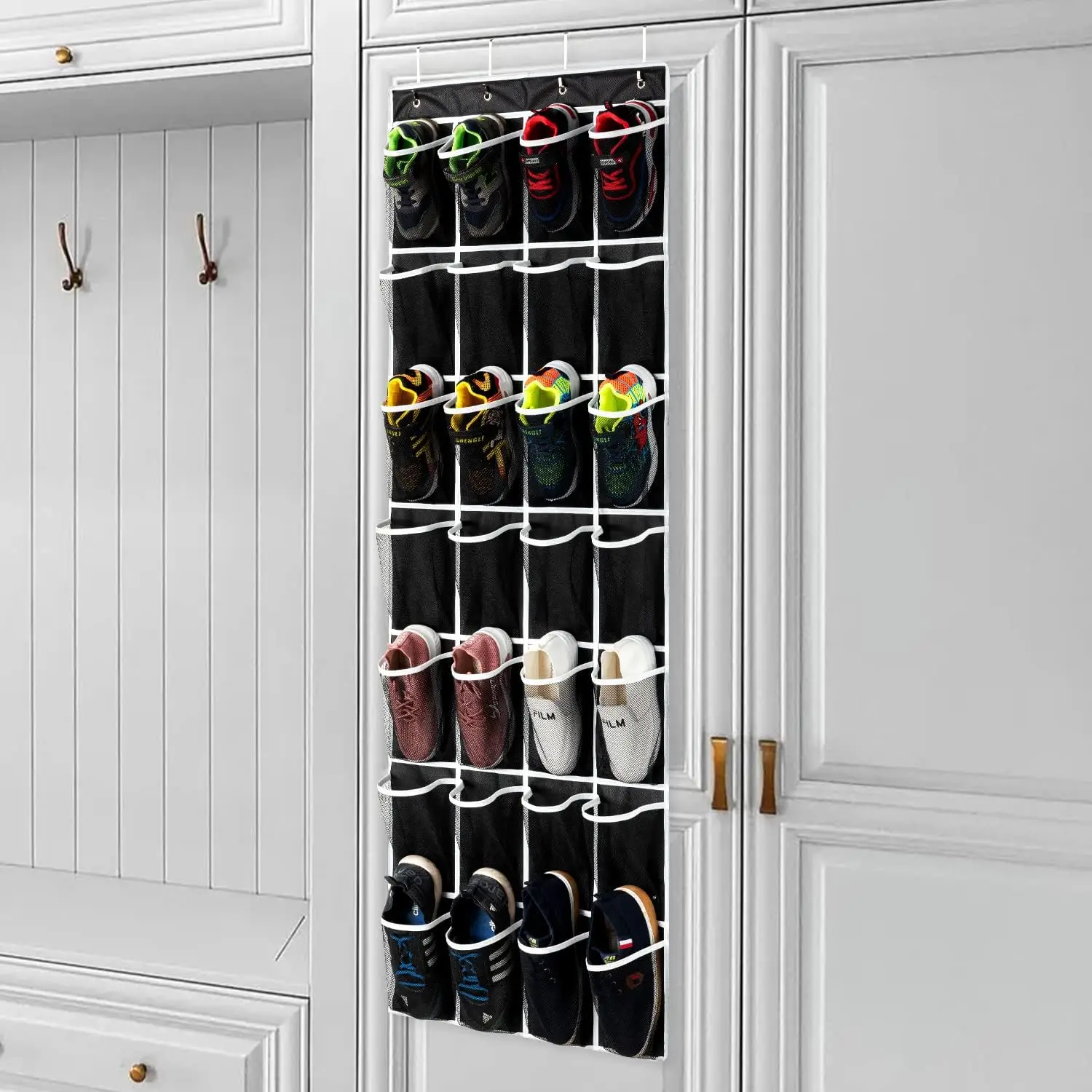 24-pocket over the Door Shoes Organizer Box Large Capacity