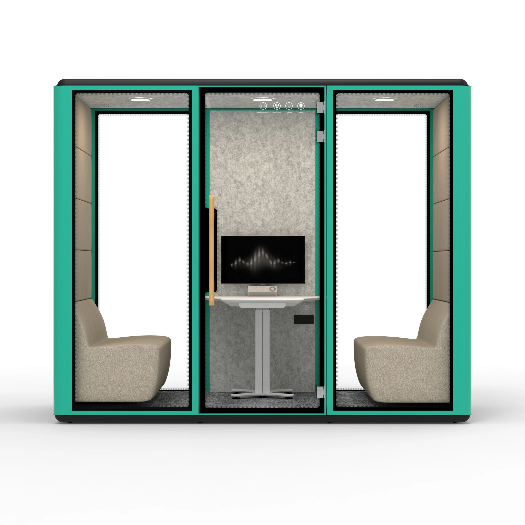 Modern Acoustic Pod Mobile Phone Booth with Soundproof Private Space ...