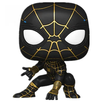 FUNKO POP Spider-man black&gold suit 911 Super Hero Action Figure Toys Vinyl Figure Model Collection Doll Gift