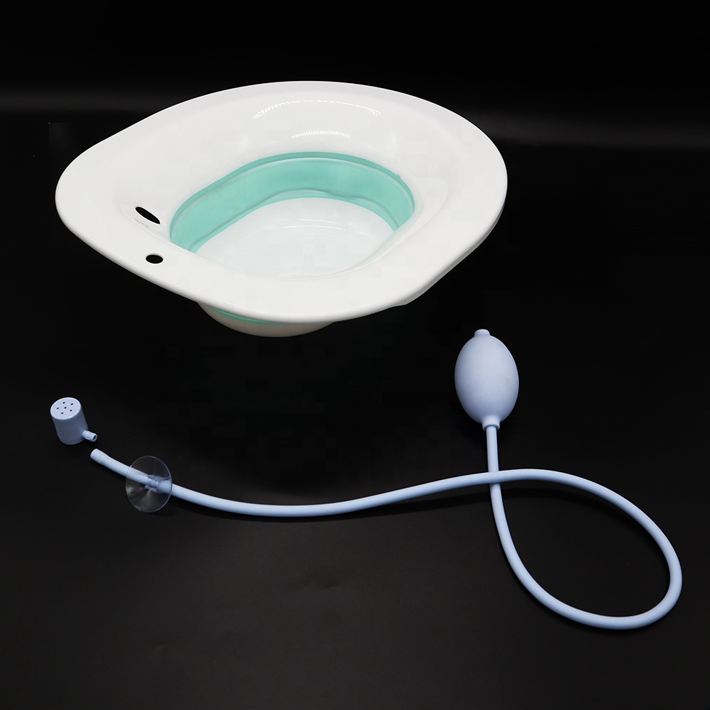 
 Women Hygiene Health Care Sitz Bath Partner Flusher Easy Water Spray Pump Genital Bath Basin  