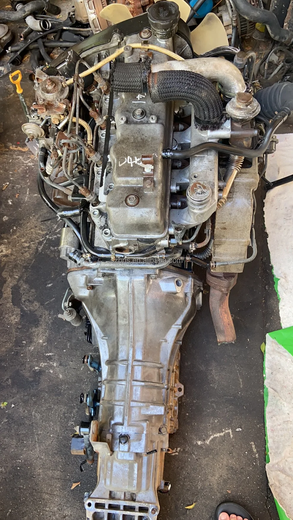 Intercooler Korea D4BH Used Diesel Engine With Turbo