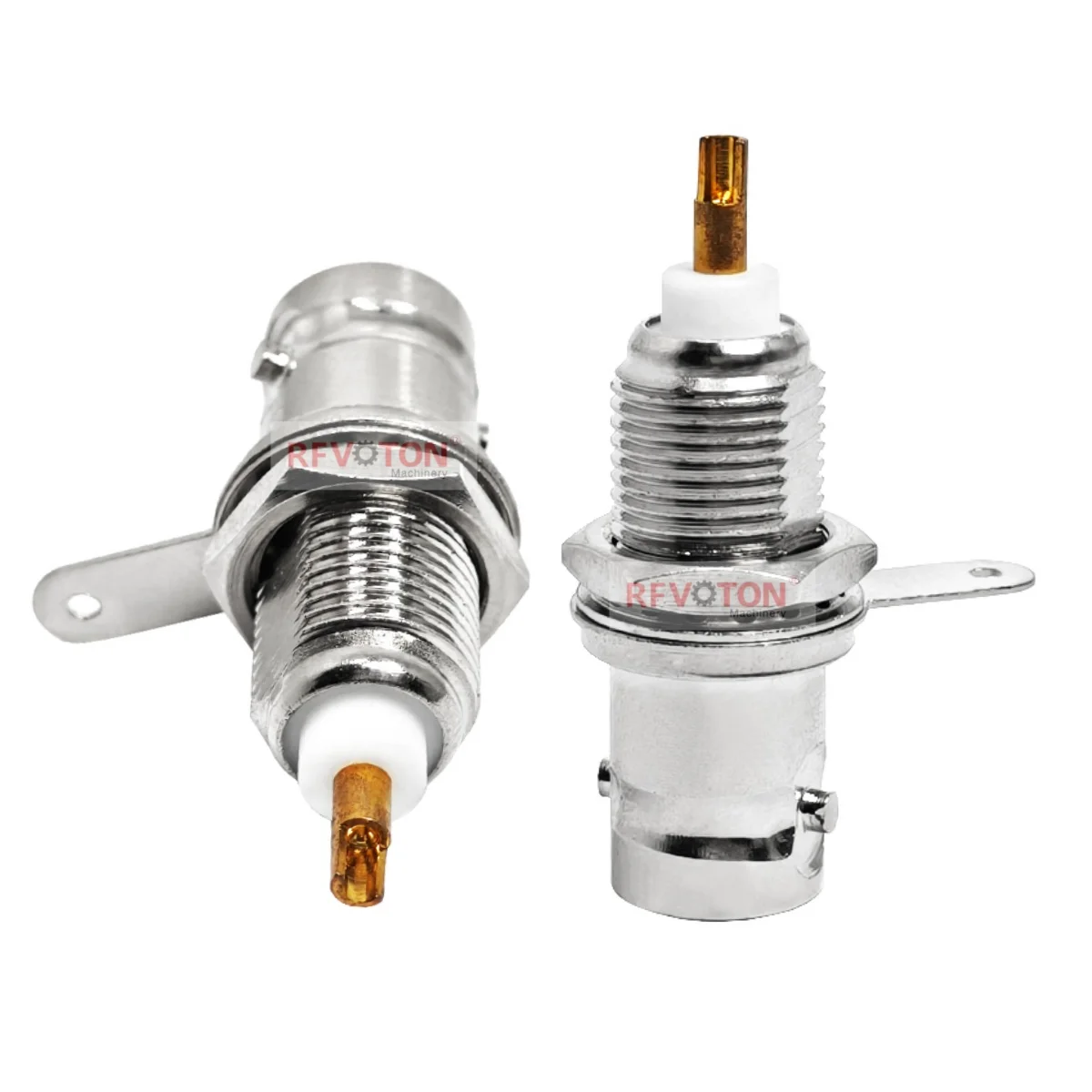 Factory BNC-50KY BNC Female Hembra Bulkhead Solder Soldering Panel Socket Extended Type Thread Rf Coaxial Connector Coax Adaptor