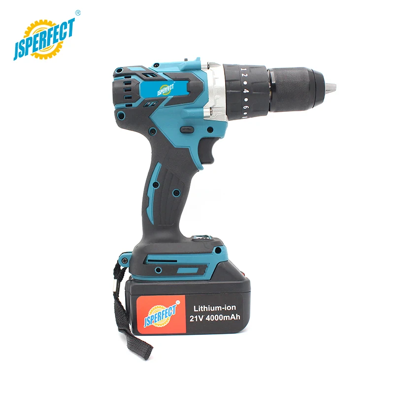 JSPERFECT 21V Workzone Li-ion Battery  Hammer Power Screw Driver Drill Cordless