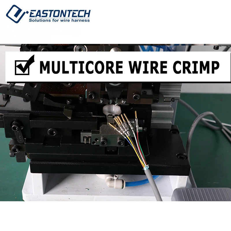 EW-50A Semi-Automatic Cable Stripping and Crimping Machine for Molex JST XH Cable Terminal Crimp Machine