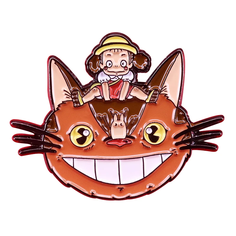 Totoro Catbus Pin Hayao Miyazaki Anime Collection - Buy Brooch,Brooch ...