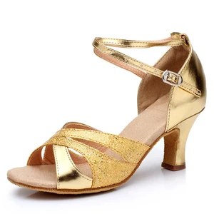 Ladies' Latin Shoes Soft Soles Breathable Modern Dance Shoes Indoor Non-Slip Salsa Stage Shoes