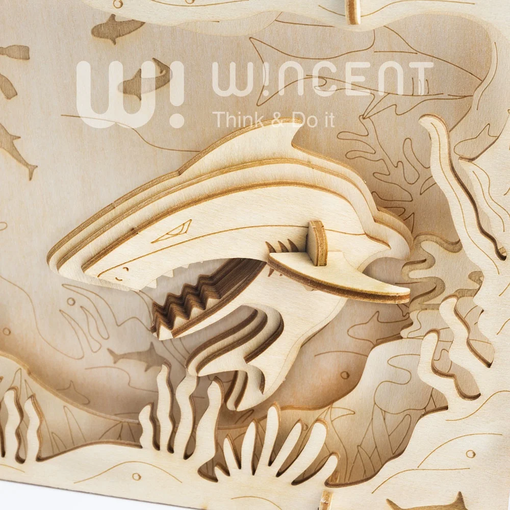 Verified Factory Orginal Design Theater Puzzle Wincent Custom Kid Toy Wood Puzzle Toy Production