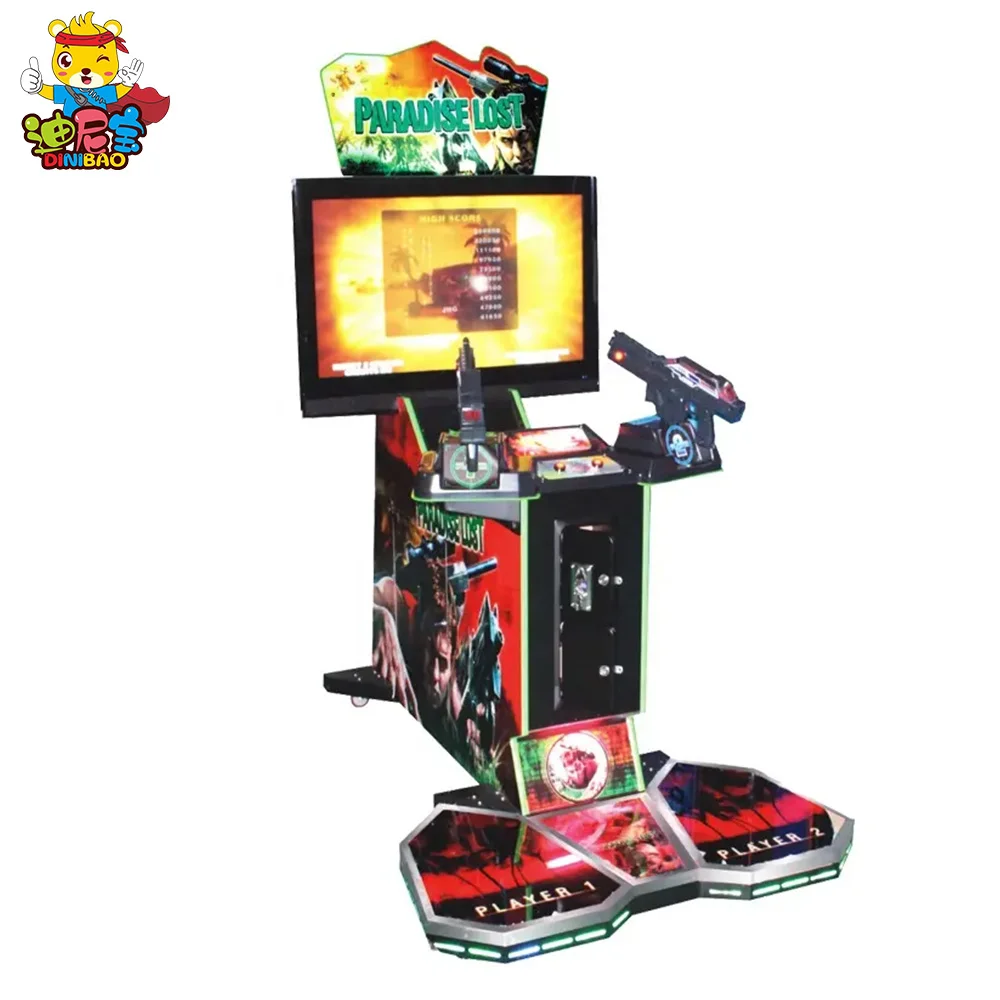 Simulador Arcade Electronic Coin Operation do tiro da arma do jogo