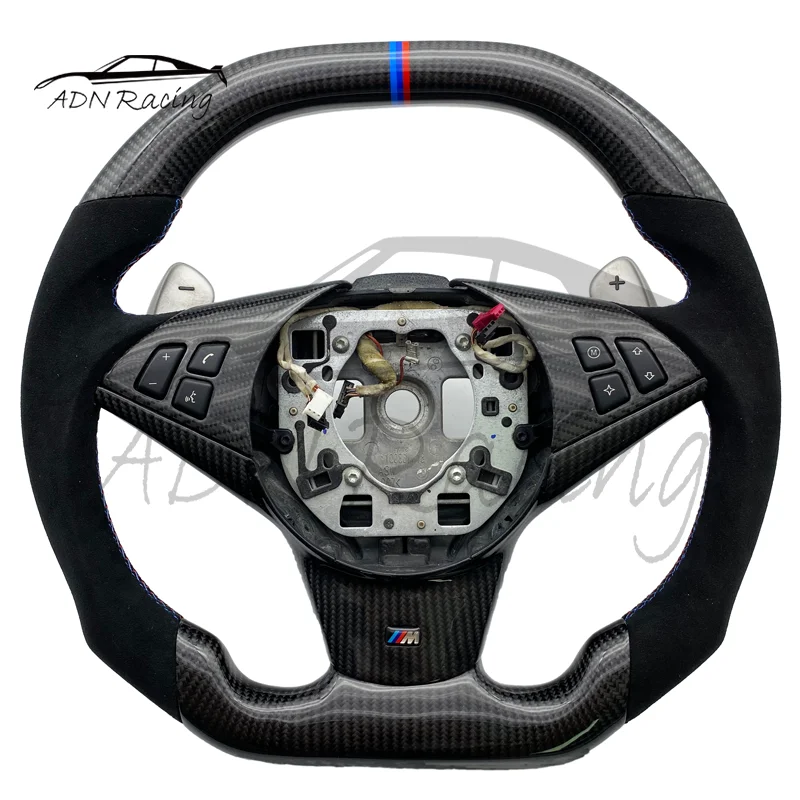 Real Carbon Fiber LED Steering Wheels For BMW E60 M5 E63 M6