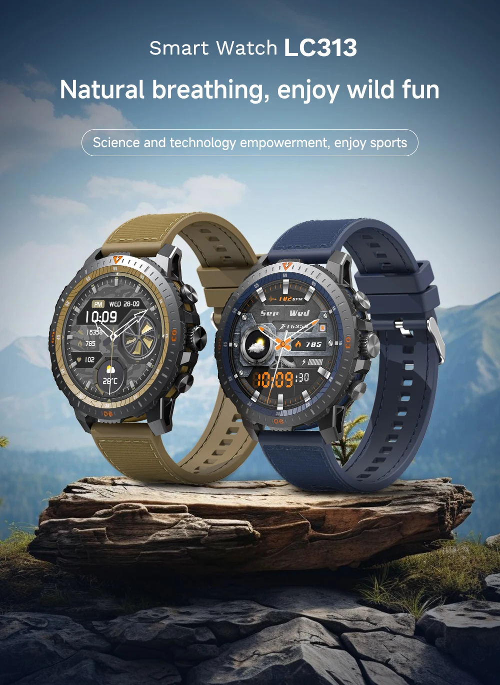 Welcome OEM Order, Factory Whole Selling 2025 Lc313 Outdoor Sports Smart Watch 1.43