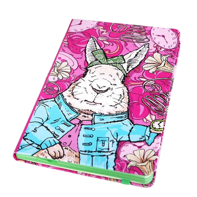 LABON Wholesale Journal Coloring Page Bunny Hindi Adult Comics Cartoon Cover Fancy Diary A5 Notebook
