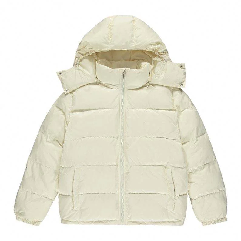 Custom Hooded Heavy Cotton Designer Puff Padded Coat Bubble Men Waterproof Outdoor Puffer Jacket Oversized Winter Jacket