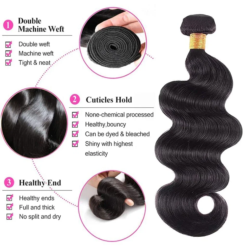 12A Brasiliano Body Wave Capelli Bundles Colore Naturale Vergine Umano Capelli Prezzo all'ingrosso_voghion.com