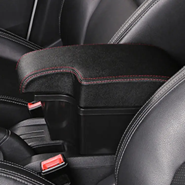 product dual layer armrest car styling storage box central center console car tray storage box parts pad-4