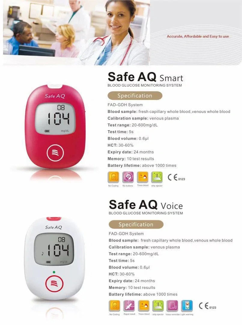Sinocare Aq Smart Ce Approved Digital Blood Glucose Meter