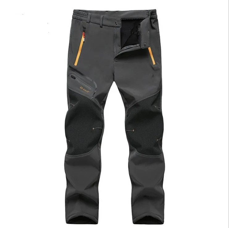 Зимние уличные теплые лыжные Походные штаны с защитой от пиллинга мужские тактические водонепроницаемые износостойкие