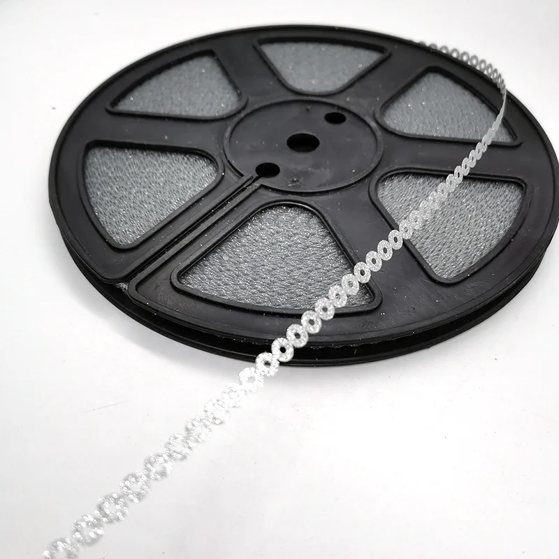 5 мм круглый цепи блесток компакт-дисков линии блёстки из ПЭТ лента для одежды