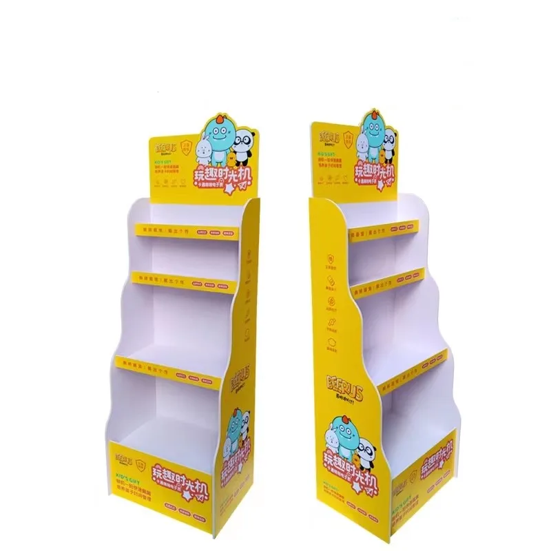 Commercial Custom Cardboard Milk Powder Promotion Floor Display Stand for Advertisement