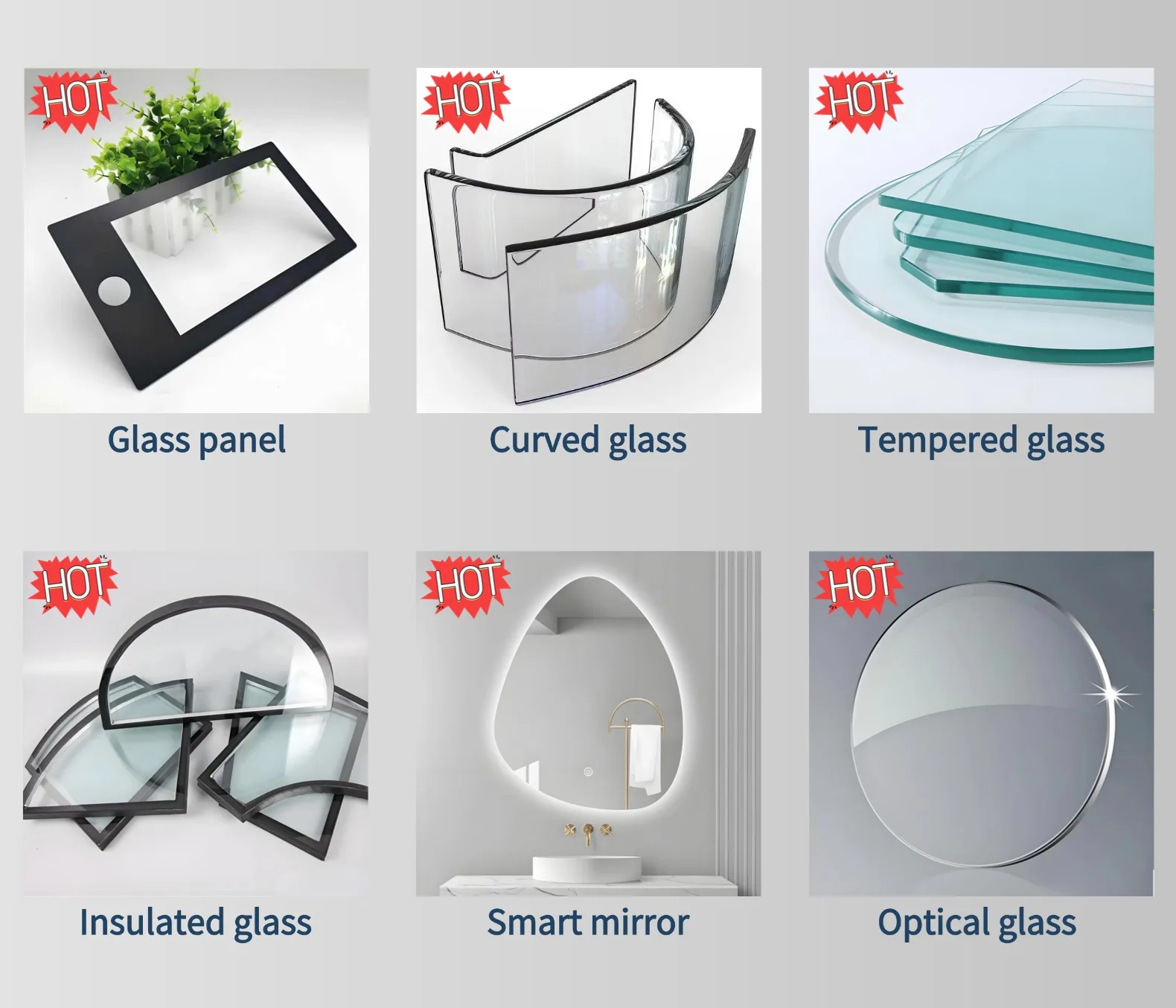 Related glass product offerings