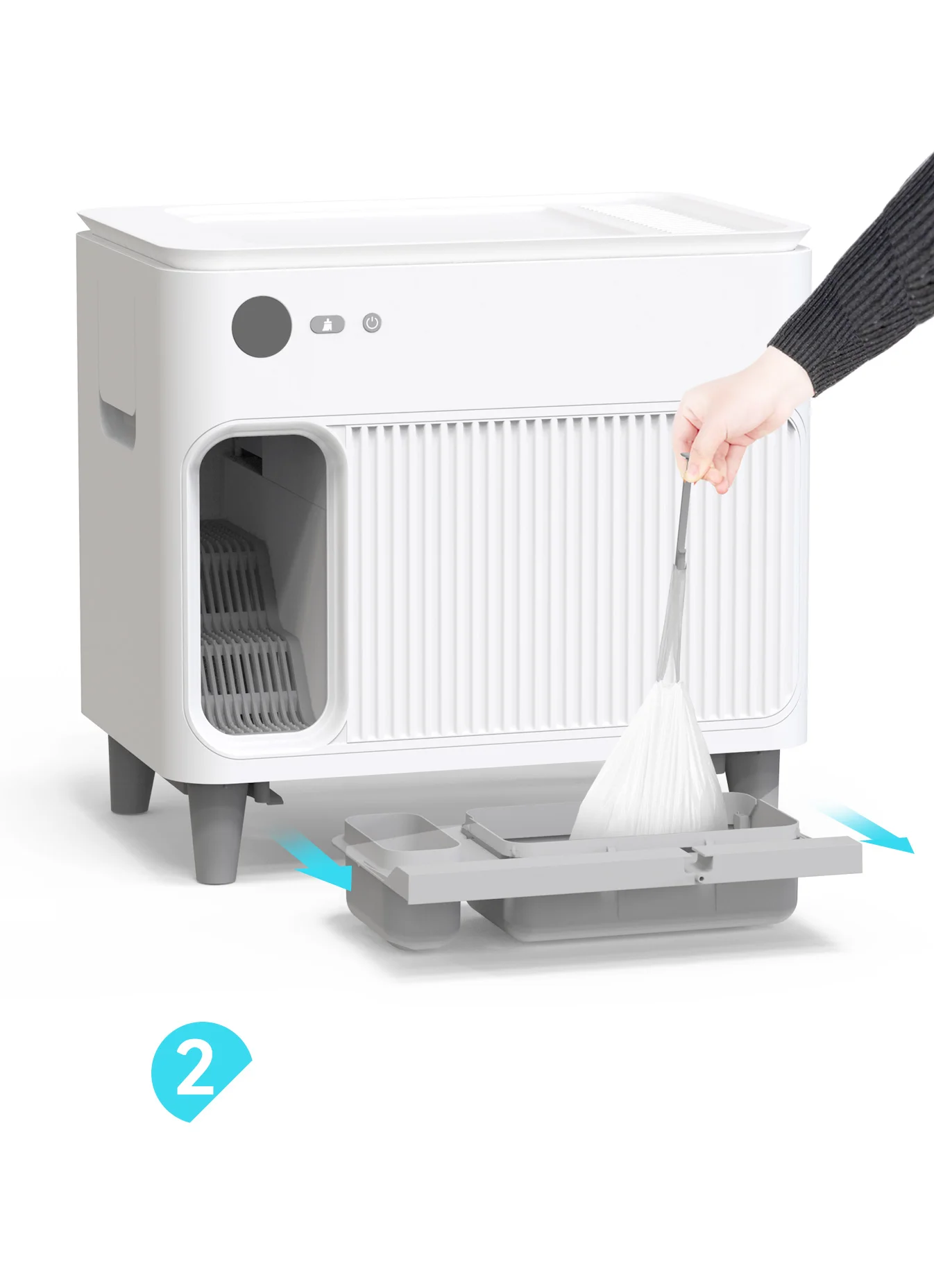 Luxury Large App Control Intelligent Smart Self Cleaning Portable Cat