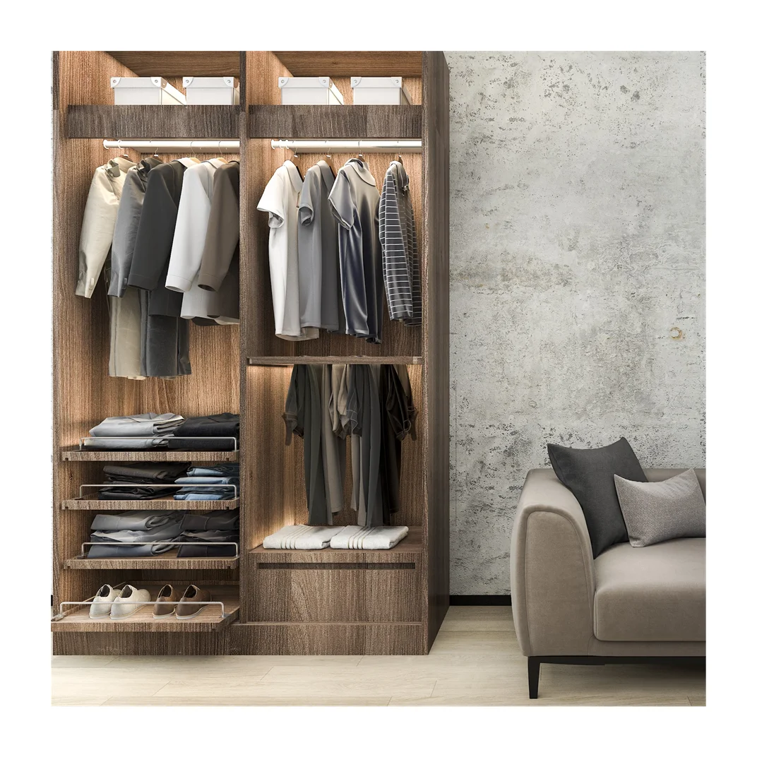 Wood Wardrobe Clothes Organizer Closet