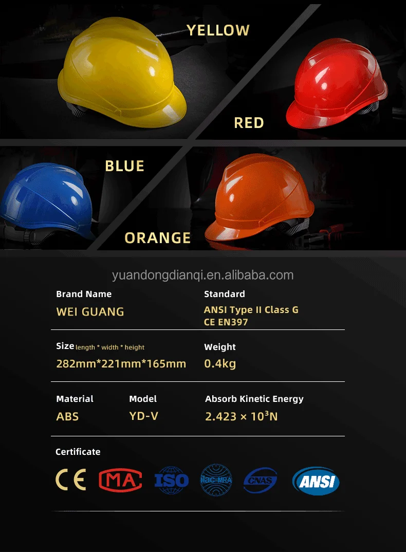Ansi z89 1 type 2 class g high quality industrial construction work