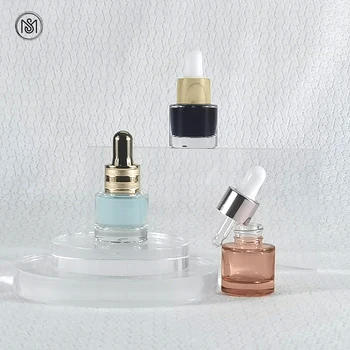 8ml Refillable Clear Thick Wall Thick Bottom Glass Essential Oil Serum Bottle