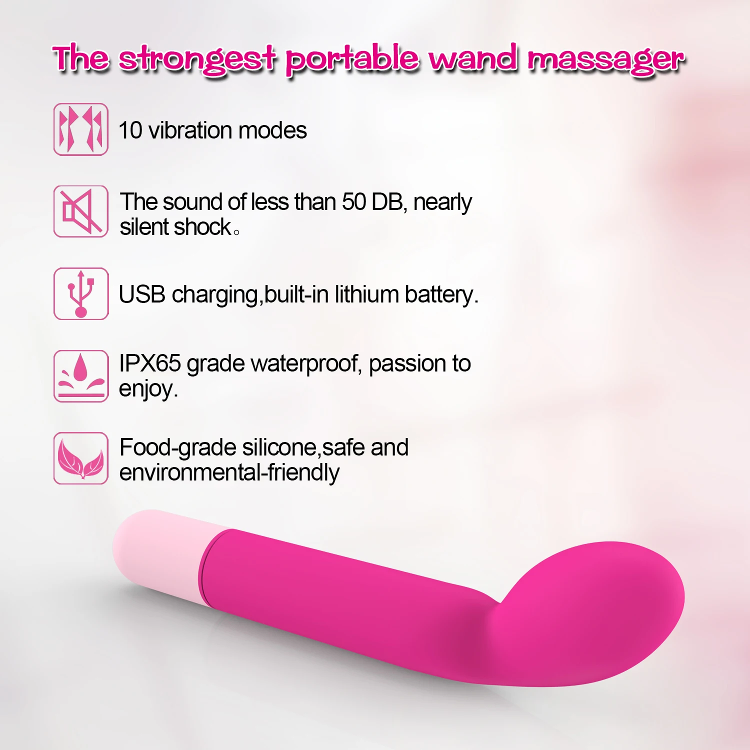 Wet Dreams Cock Tease Mini Silicone Textured Vibrator Waterproof main image 1