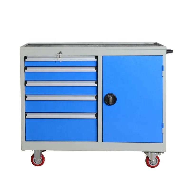 Garage workshop tool organizer detachable 4 drawer steel tool chest with large storage cabinet