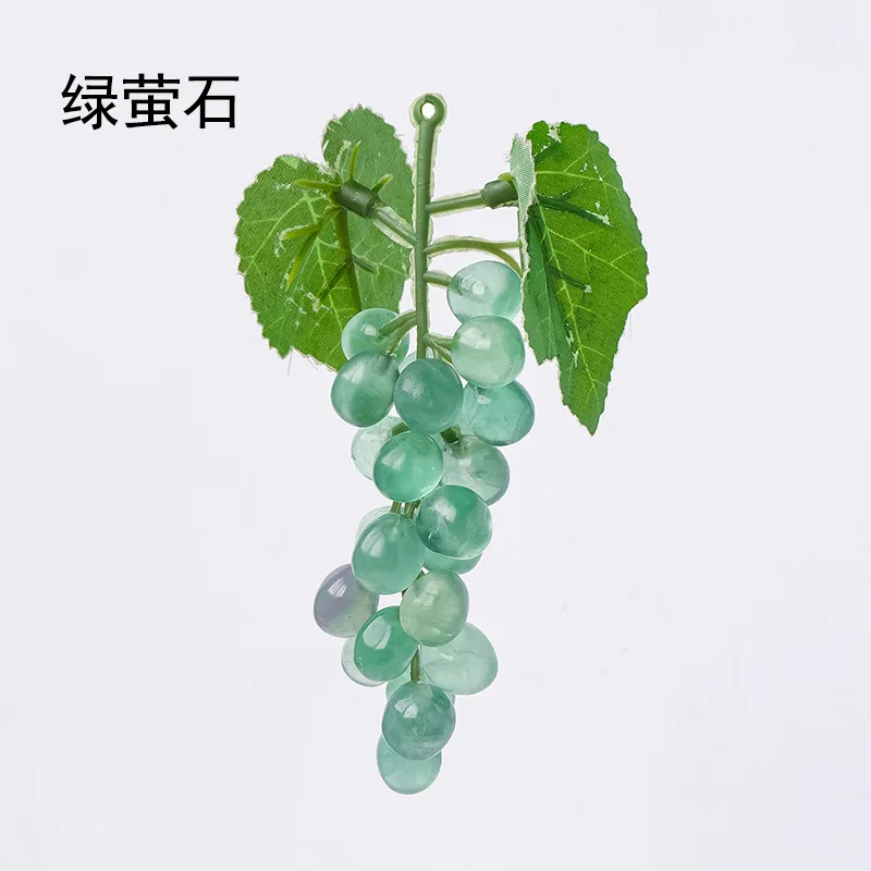 Artificial Fruit Simulation Green Fluorite Grapes Clusters for Home Kitchen Party Wedding Wine Decor