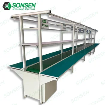 Factory Workshop Production Line Anti-static Workbench Packing Operating Table Conveyor Belt Conveyor