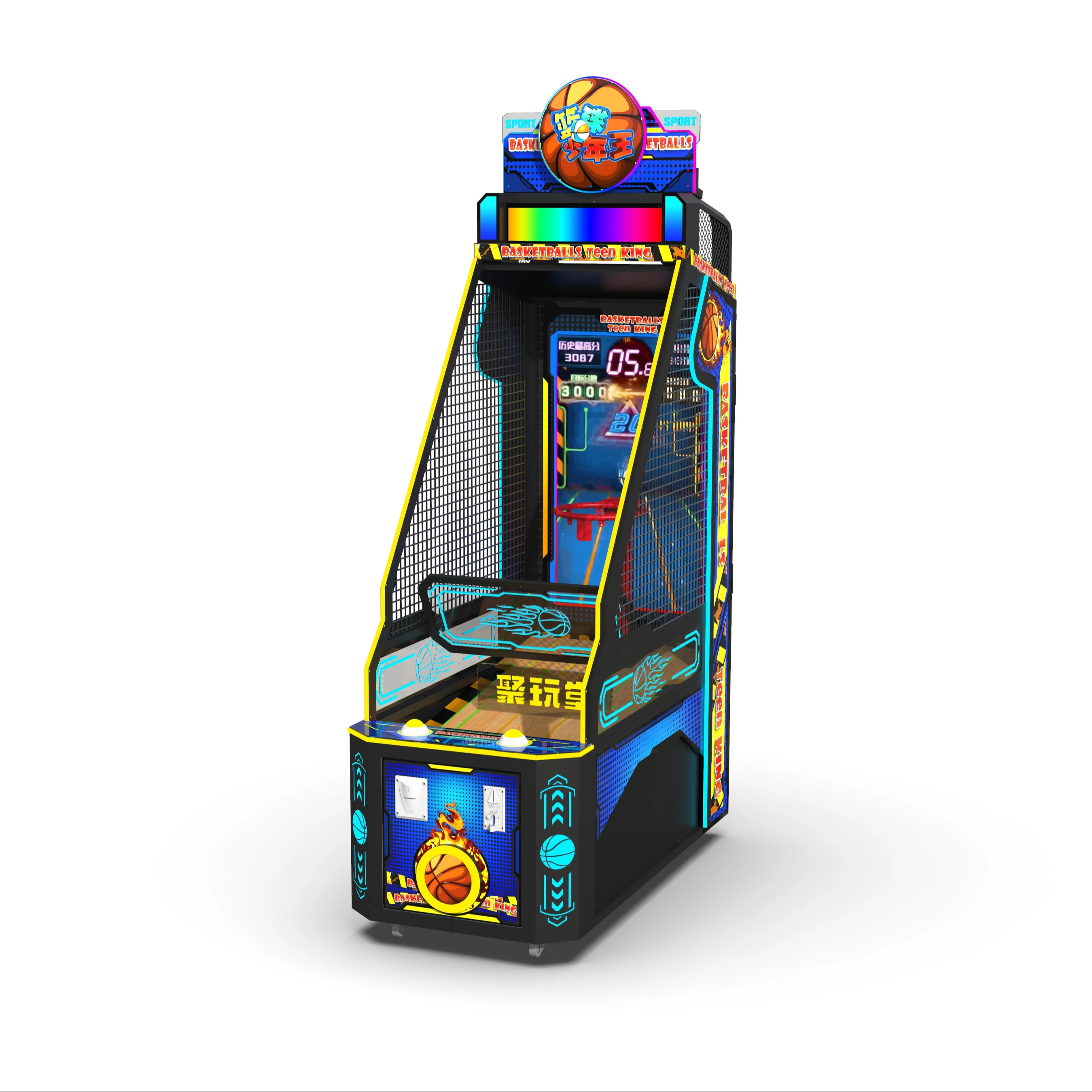 Díolúin Fábric Coin-Operated Basketball agus Boxing Arcade Game Machines Dá Shocrú In Aghaidh Ghrúpa do Thaitneamh do Leanbh