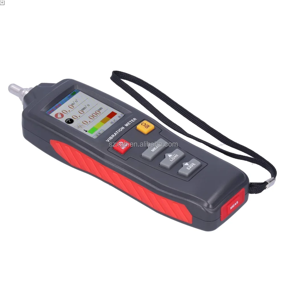 Wt63b Color Lcd Digital Vibration Analyzer Vibration Meter Portable ...